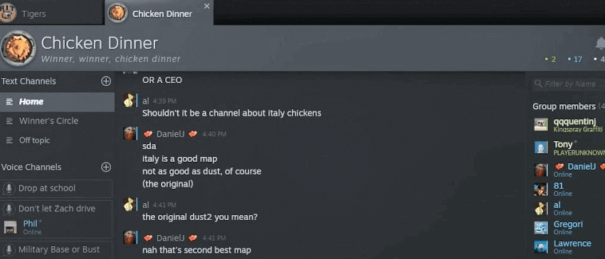 Steam Chat