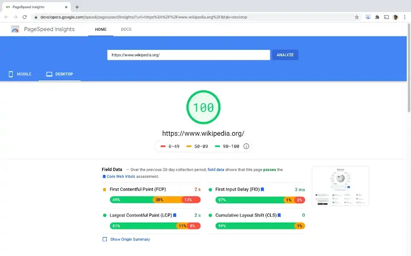 PageSpeed Insights