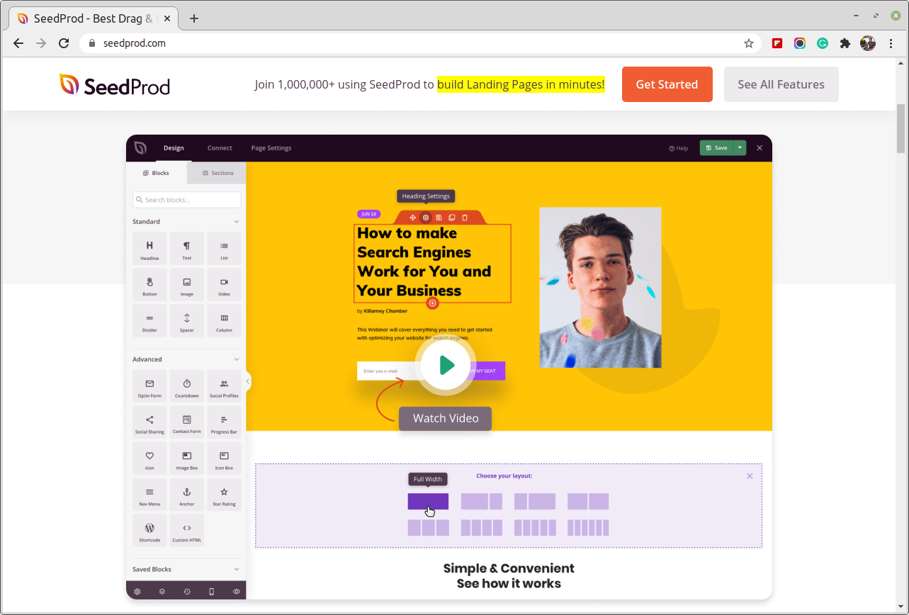 SeedProd - Best Drag & Drop WordPress Landing Page Builder