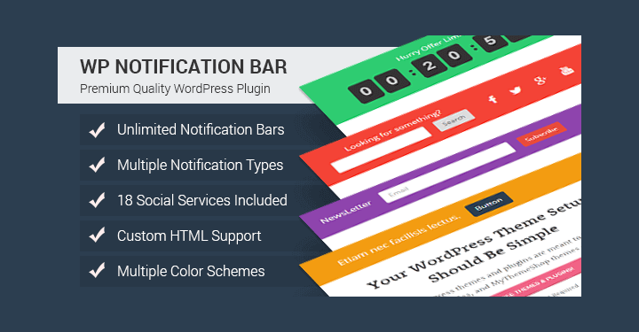 WordPress Notification Bar Plugins