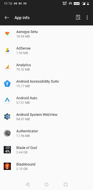 Android Installed Apps