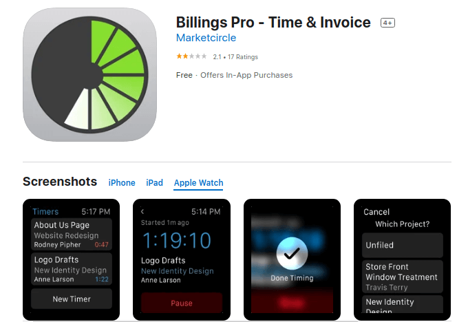 Billings Pro - Time and Invoice