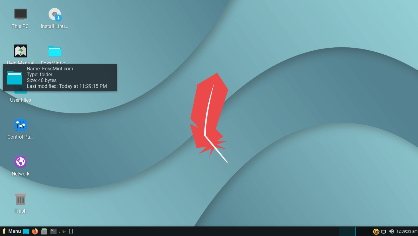 Linux Lite XFCE Desktop