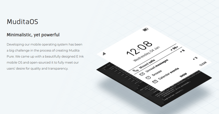 MuditaOS for Mobile Phones