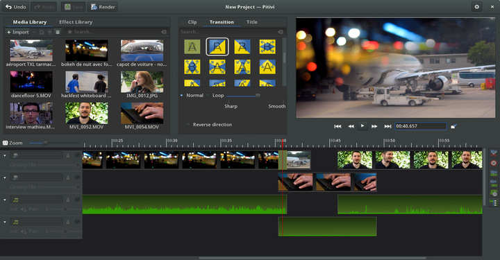 Pitvi Free Video Editor for Linux