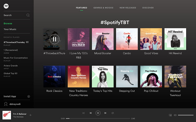 Spotify Chrome Extension