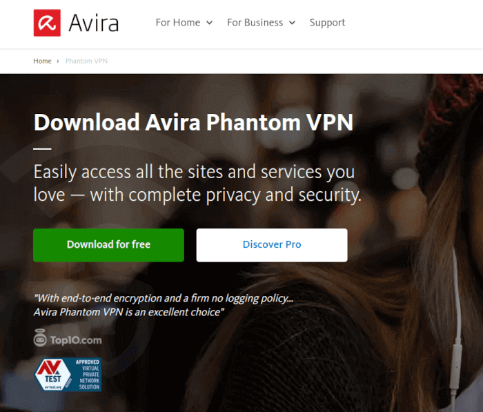 Avira Phantom VPN