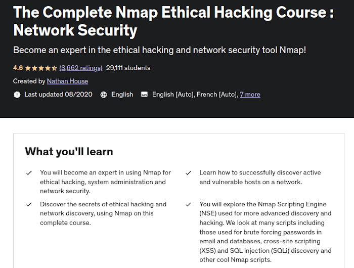 Complete Nmap Ethical Hacking Course