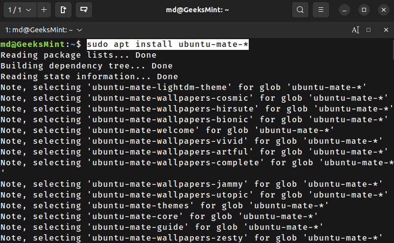 Install Mate Desktop in Ubuntu
