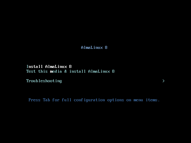 Alma Linux Installation