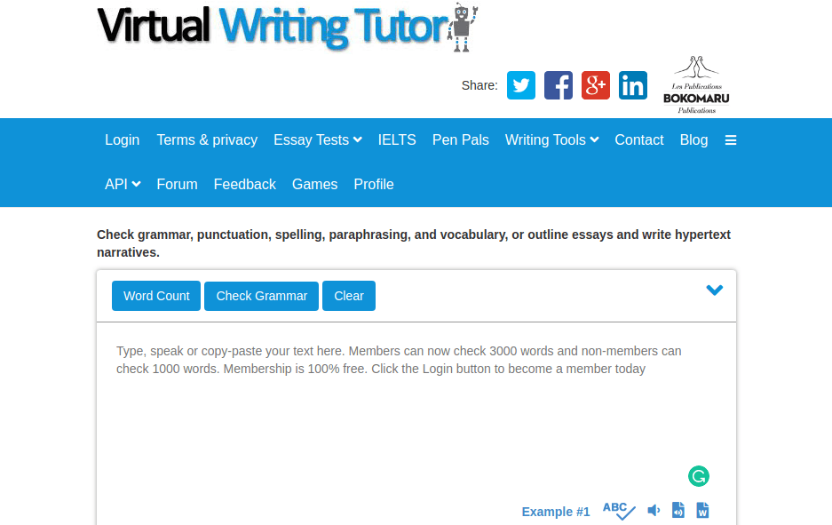 Virtual Writing Tutor