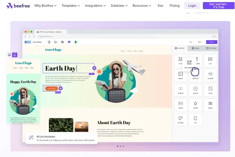BeeFree - HTML Email Template Builder