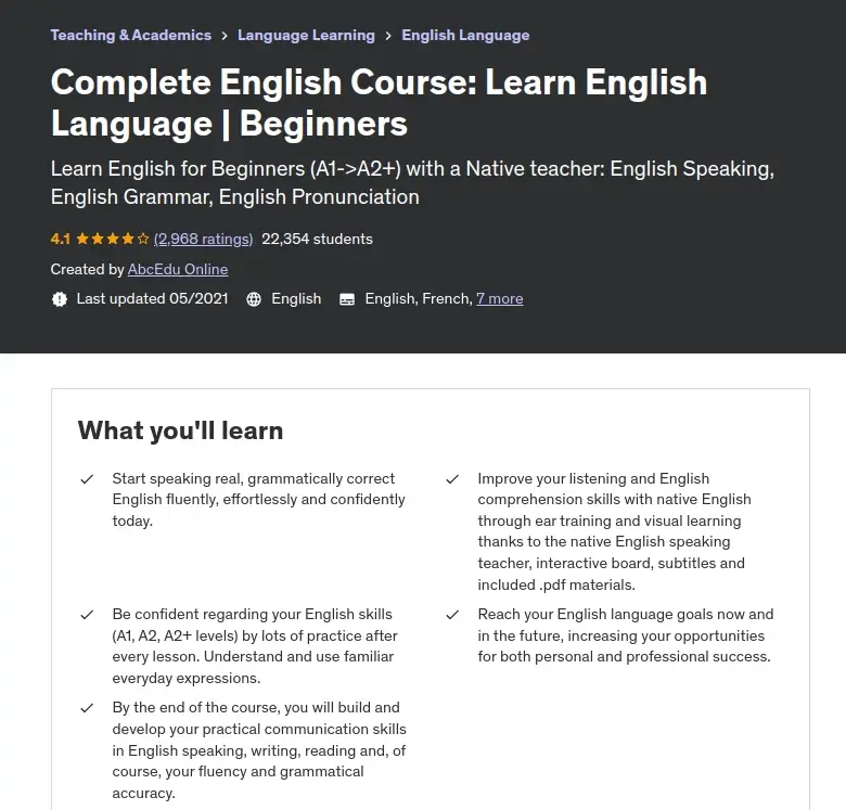 Complete English Course