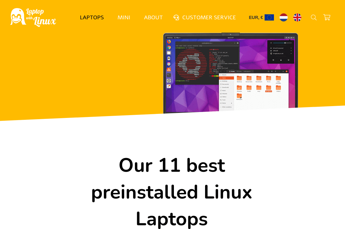 Laptop with Linux
