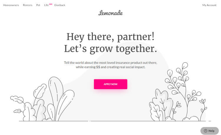 Lemonade Affiliate Program