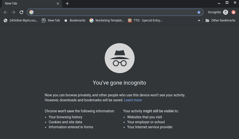 New Incognito Mode