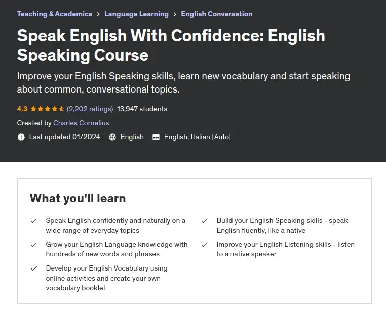 Speak English With Confidence