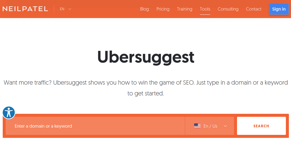 Ubersuggest