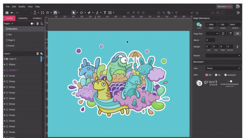 Gravit - Vector Graphic Design App and Icon