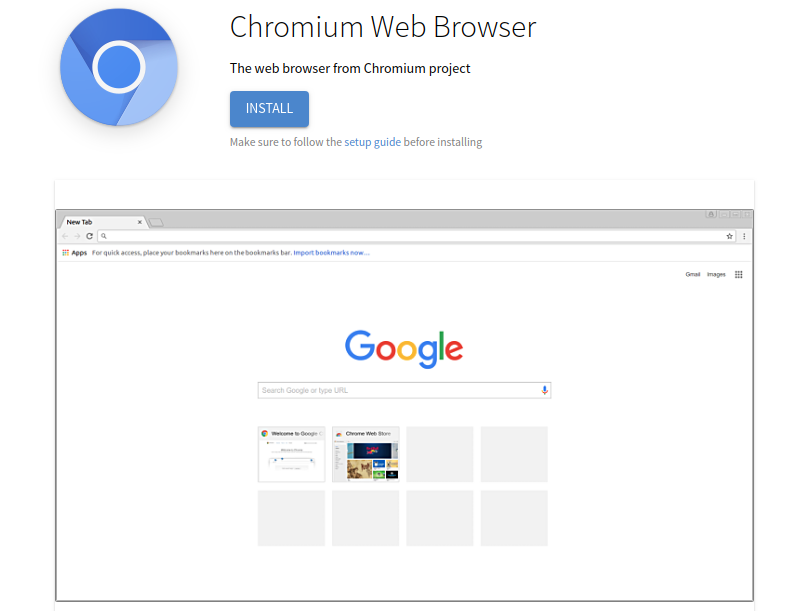 Chromium page