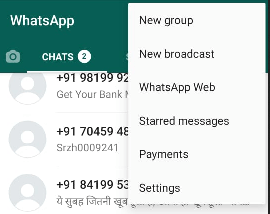 WhatsApp Settings