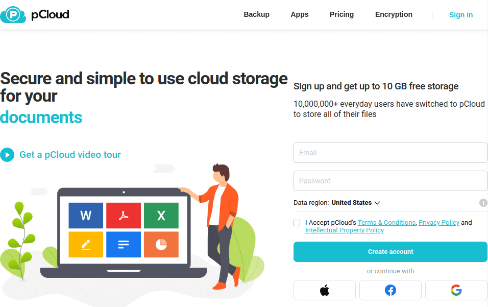 pCloud - Secure and Simple to Use Cloud Storage