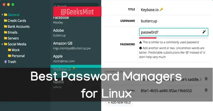 Linux Password Managers