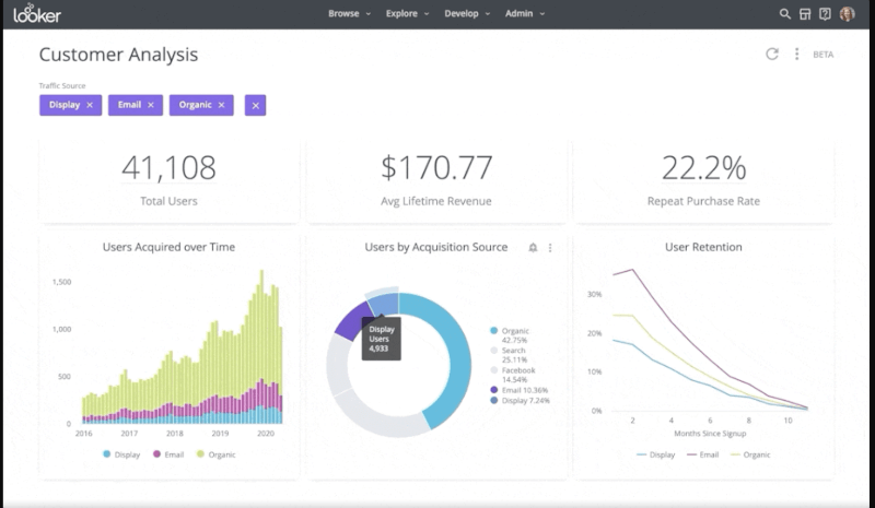 Looker Data Visualization Platform