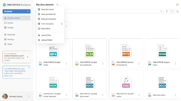 ONLYOFFICE DocsSpace – Secure Document Collaboration