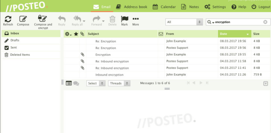 Posteo - Email Green Secure Simple and Ad-free
