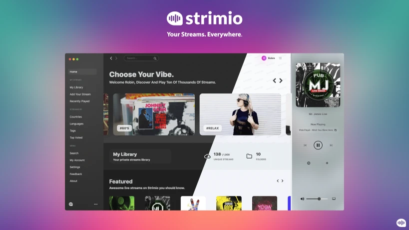 Strimio - Free Media Player