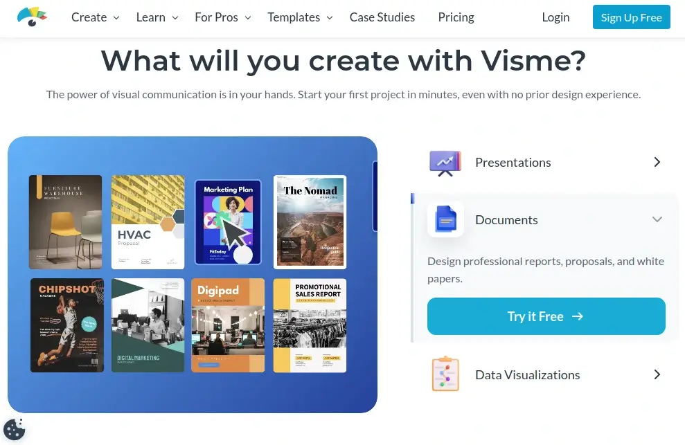 Visme - Create Infographics, Design & Video