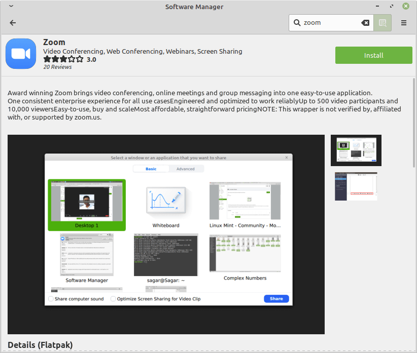 Install Zoom in Linux Mint