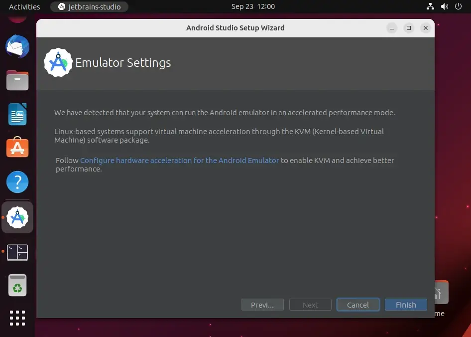 Android Studio Emulator Settings