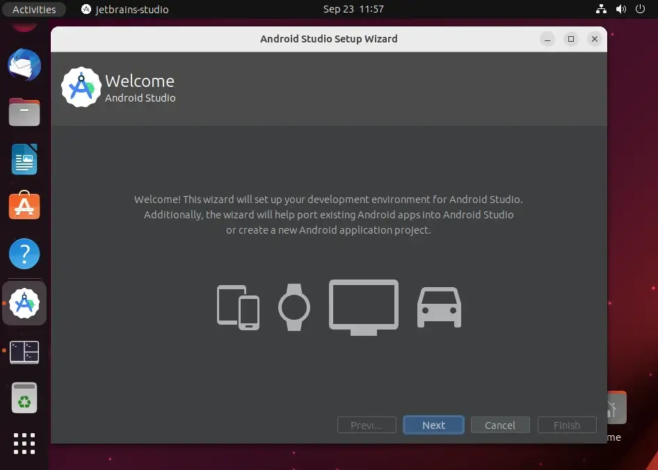 Android Studio Setup Wizard