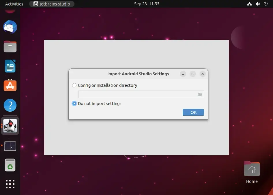 Import Android Studio Settings