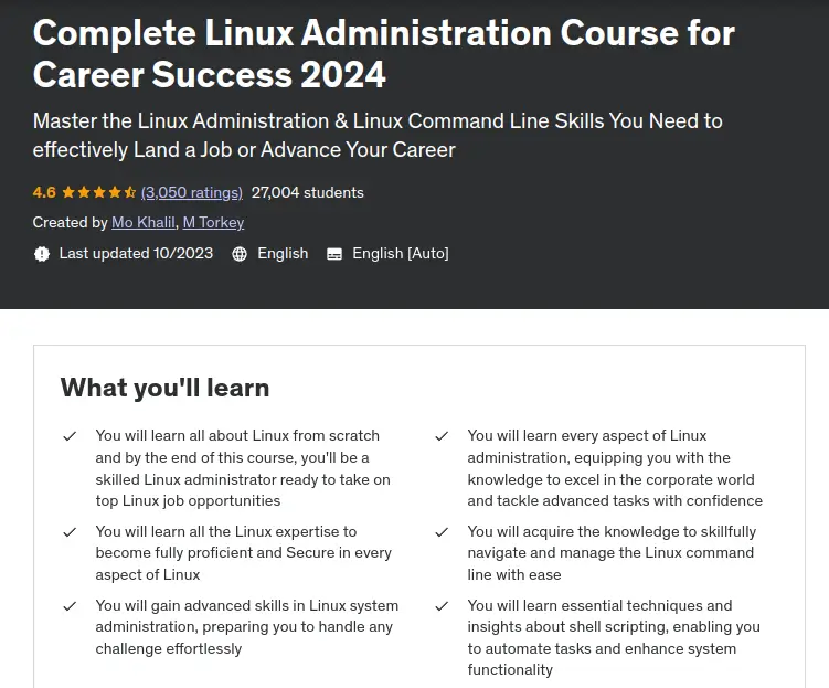 Complete Linux Administration Course