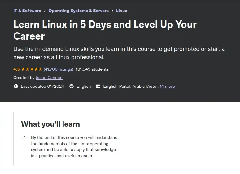 Learn Linux in 5 Days and Level Up Your Career