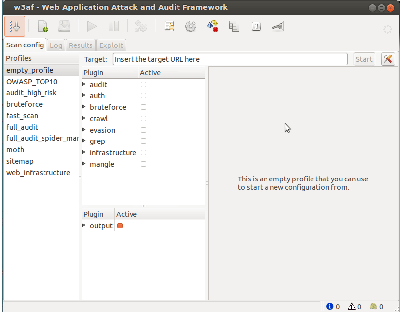 w3af Application Security Scanner