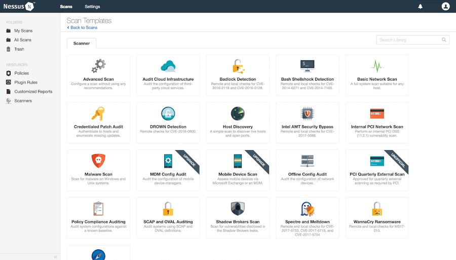 Nessus Vulnerabilities Scanner