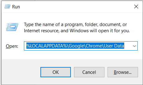 Delete Chrome User Data