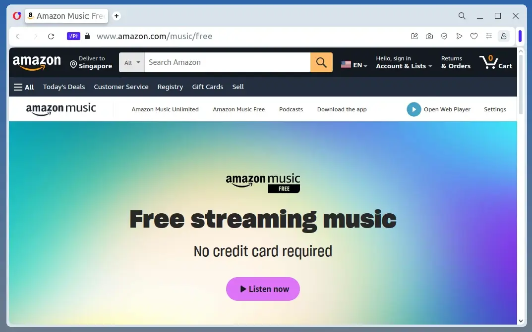 Amazon Free Music
