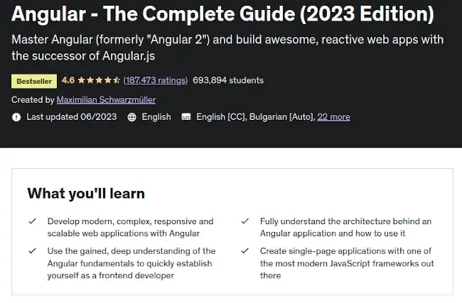 Angular - The Complete Guide