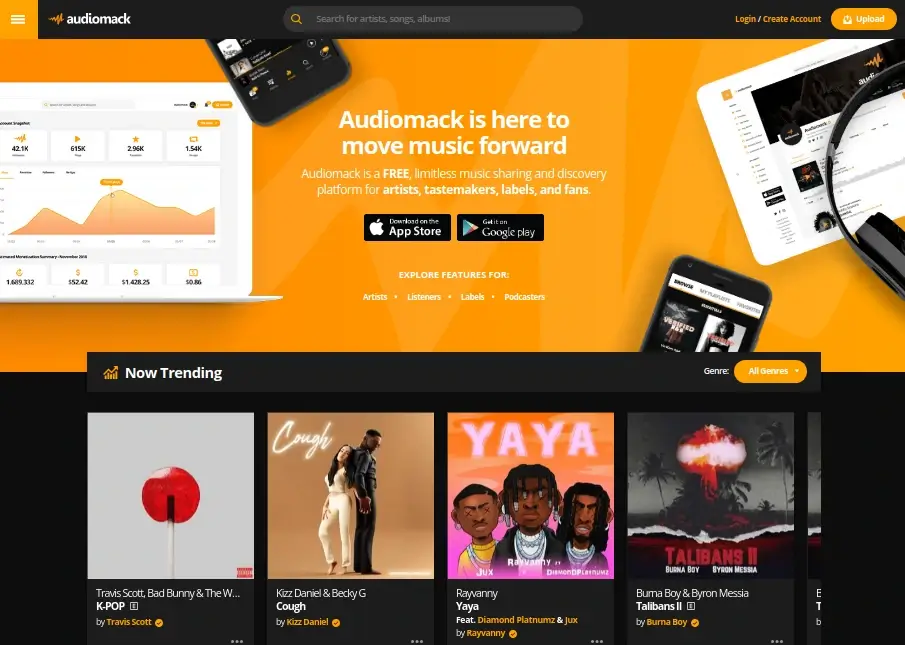 Audiomack Free Music Sharing