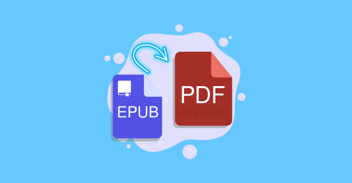 Convert ePub to PDF Online