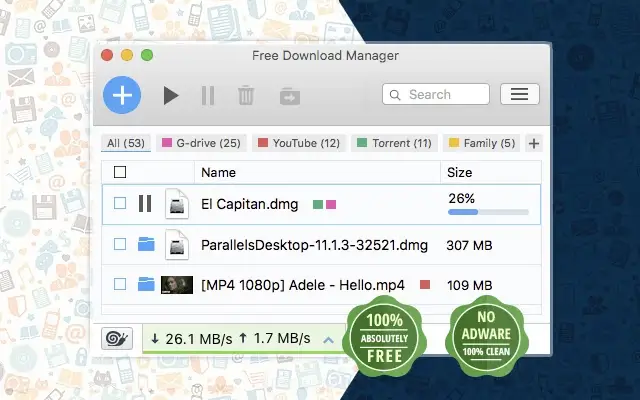 Free Download Manager Extension
