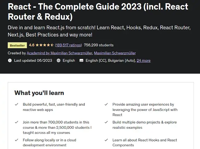 React - The Complete Guide 