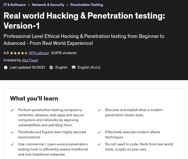 Real World Hacking & Penetration Testing