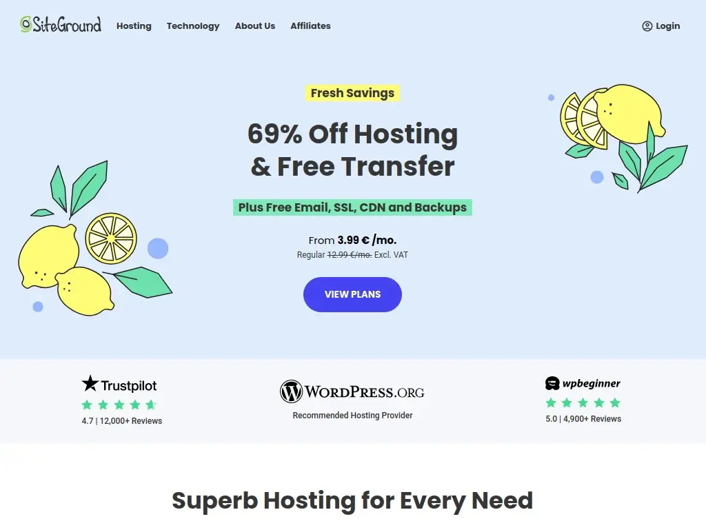 SiteGround Web Hosting