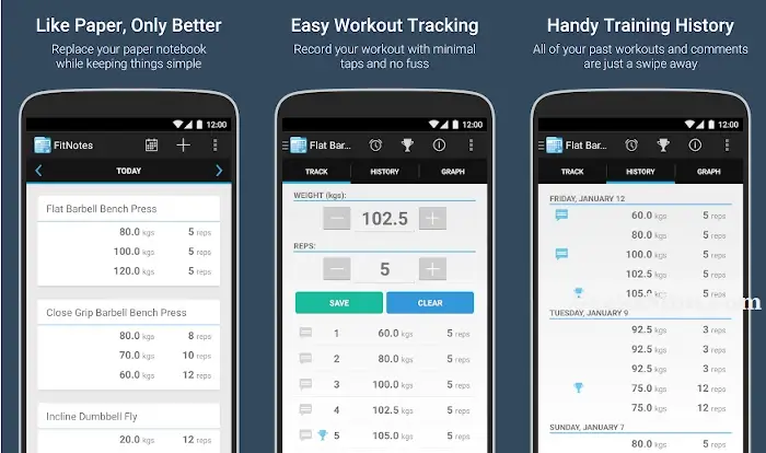 FitNotes Android App